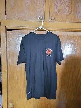 Charcoal Gray Graphic Crewneck T-Shirt